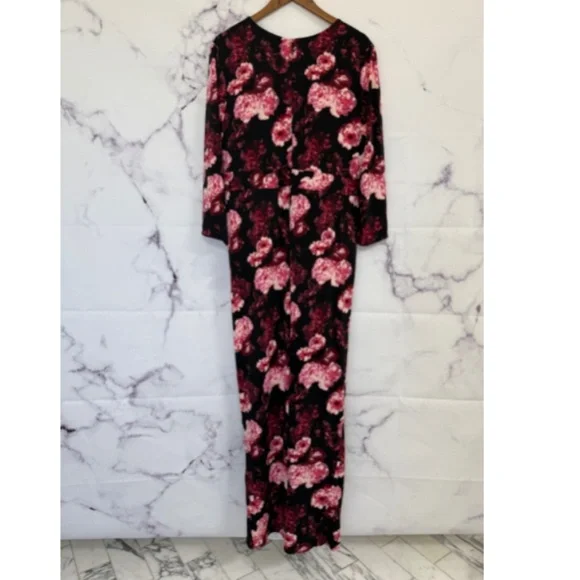 TORRID Maxi Studio Knit Hi-Low Dress Multi Floral Size 20 - Picture 13 of 16